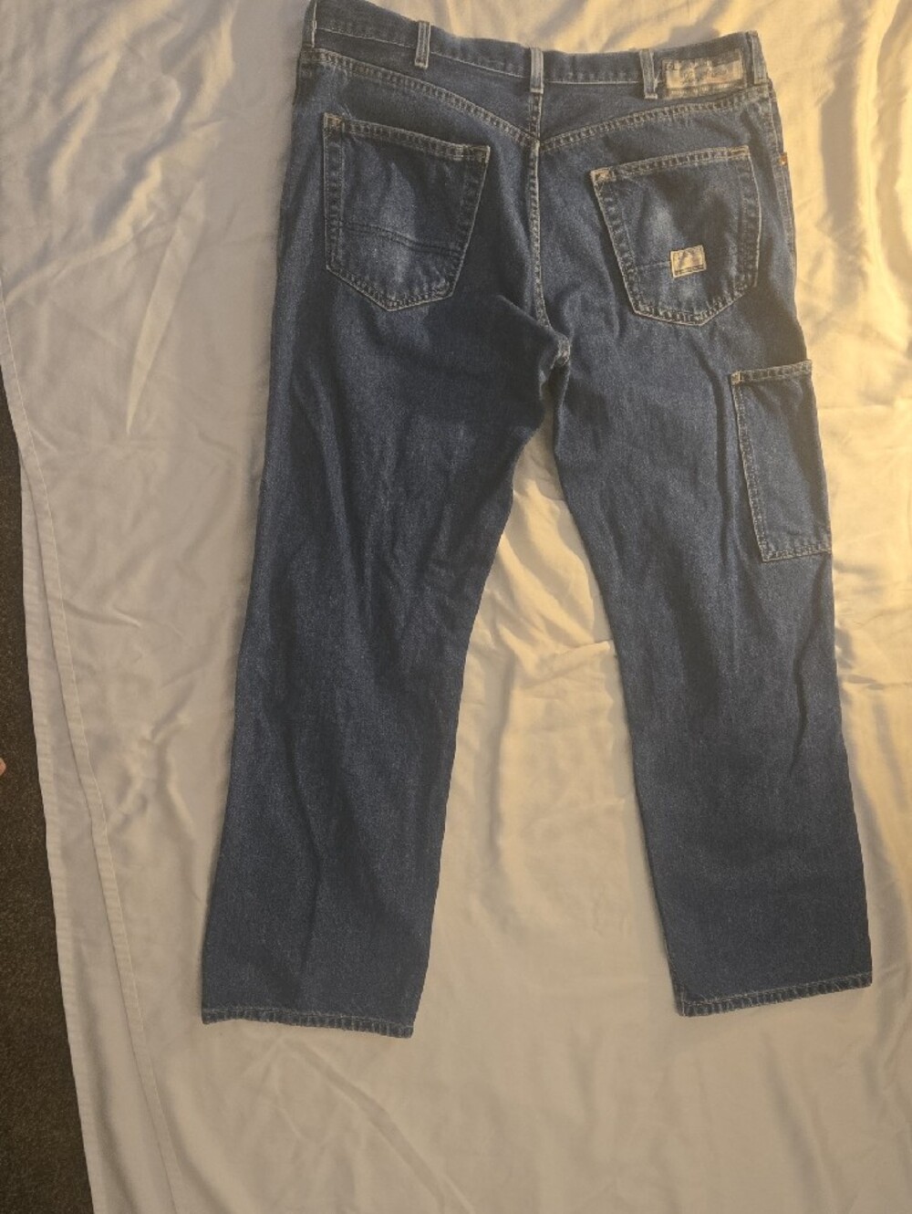 Levi's Men's Blue Relaxed Wide Jeans with Knee Panels - Picture 6 of 10